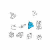 OEM 2008 Pontiac Grand Prix Strut Bracket Diagram - 10306033