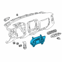 OEM 2015 Chevrolet Suburban Instrument Cluster Assembly Diagram - 84054166