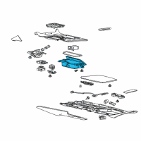 OEM Chevrolet Corvette Cup Holder Diagram - 84566911