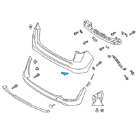 OEM 2021 Hyundai Tucson Lamp Assembly-Rear R/REFL, RH Diagram - 92406-D3500