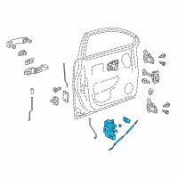 OEM Saturn Vue Lock Assembly Diagram - 22785492