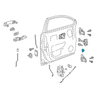 OEM Chevrolet Captiva Sport Lock Cylinder Diagram - 19178589