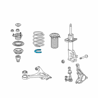 OEM 2015 Honda Civic Rubber, Right Front Spring (Lower) Diagram - 51684-SNA-A02