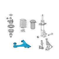 OEM 2014 Honda Civic Arm, Right Front (Lower) Diagram - 51350-TR7-A71