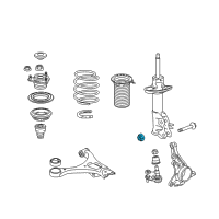 OEM 2001 Honda CR-V Nut, Self-Lock (14MM) Diagram - 90213-SR3-013