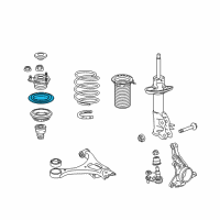 OEM Honda Civic Bearing, Front Shock Absorber Diagram - 51726-TR0-A01