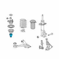 OEM 2013 Honda Civic Rubber, Front Bump Stop Diagram - 51722-TR0-A01