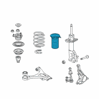 OEM Honda Civic Cover, R. FR. Dust Diagram - 51402-TR0-A01