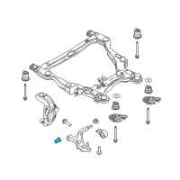 OEM 2016 Lincoln MKS Lower Control Arm Rear Bushing Diagram - DA5Z-3C377-A