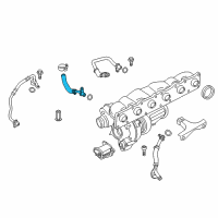 OEM 2015 BMW 740Li xDrive Coolant Pipe, Flow Diagram - 11-53-7-583-902