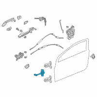 OEM 2014 Honda Civic Checker, Left Front Door Diagram - 72380-TS8-A01