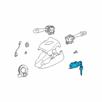 OEM Scion Cylinder & Keys Diagram - 69057-52440