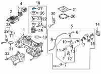 OEM 2021 Hyundai Santa Fe Sensor-Fuel Pressure Diagram - 31435-L1100