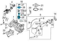 OEM Hyundai Tucson PUMP ASSY-FUEL Diagram - 31120-CZ000