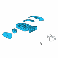 OEM Kia Outside Mirror Assembly Diagram - 87610H9210