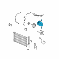 OEM 2008 Honda Accord Compressor Diagram - 38810-R40-A01