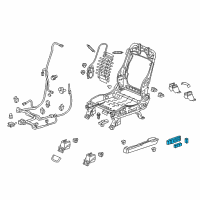 OEM 2017 Honda Ridgeline Switch Assembly, Driver Side Power Seat (Shadow Beige) Diagram - 81650-TZ3-A12ZD