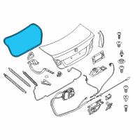 OEM 2014 BMW M5 Trunk Lid Sealing Diagram - 51-76-7-260-916