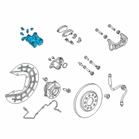 OEM Jeep Compass CALIPER-Disc Brake Diagram - 68338709AA