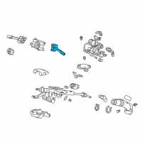 OEM 2000 Honda Civic Switch Assembly, Wiper (H) Diagram - 35256-SR3-G21