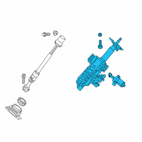 OEM 2019 Nissan Pathfinder Column-Steering Tilt Diagram - 48810-3KA1B