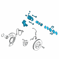 OEM 2016 Kia Forte Brake Assembly-Front , Lh Diagram - 58110A7010