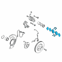 OEM 2017 Kia Forte Pad Kit-Front Disc Brake Diagram - 58101A7A21