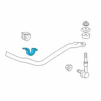 OEM 2005 Toyota Tacoma Stabilizer Bar Clamp Diagram - 48824-04030