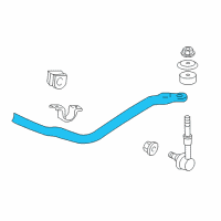 OEM 2011 Toyota Tacoma Stabilizer Bar Diagram - 48811-04100