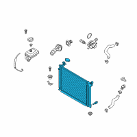 OEM 2019 Hyundai Sonata Radiator Assembly Diagram - 25310-C2200