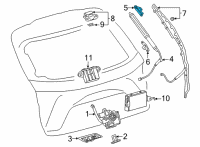 OEM 2022 Lexus NX250 BRACKET, BACK DOOR D Diagram - 68945-78040