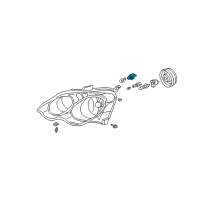OEM 2015 Acura ILX Socket (T20 S) Diagram - 33303-S7A-J11