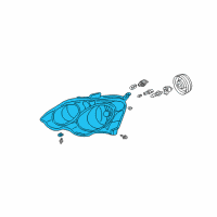 OEM Acura RSX Driver Side Headlight Lens/Housing Diagram - 33151-S6M-A01