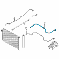 OEM 2012 BMW 528i xDrive Suction Pipe Diagram - 64-53-9-253-594