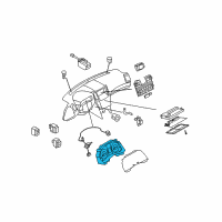 OEM Infiniti Instrument Cluster Speedometer Assembly Diagram - 24820-JK61D