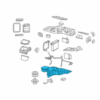 OEM Chevrolet Avalanche Evaporator Case Diagram - 20883395