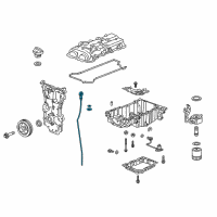 OEM Cadillac Dipstick Diagram - 12654313