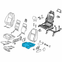 OEM 2021 Honda Odyssey Pad, Right Front Seat Cushion Diagram - 81137-THR-A01