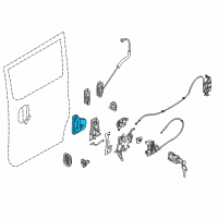 OEM 2017 Nissan NV200 Inside Handle Assembly, Right Diagram - 82670-4AJ0A