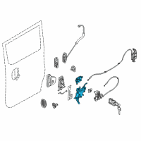 OEM 2016 Nissan NV200 Remote Control Assembly-Slide Diagram - 82504-3LM1D