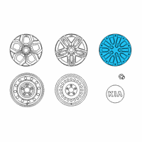 OEM 2019 Kia Forte Wheel Hub Cap Assembly Diagram - 52970M7000