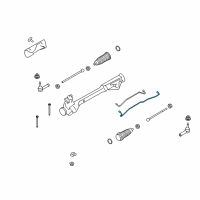 OEM 2009 Lincoln MKS Connector Tube Diagram - 8G1Z-3A717-A