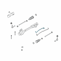 OEM 2010 Lincoln MKS Connector Tube Diagram - 8G1Z-3A714-A