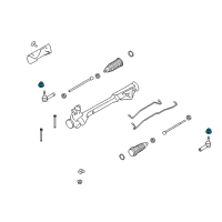 OEM Ford Stabilizer Link Nut Diagram - -W710015-S440