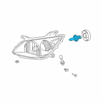 OEM 1999 Chevrolet Tracker Bulb Diagram - 16524326