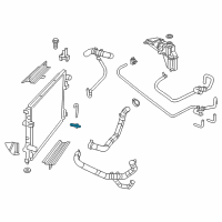 OEM 2017 Jeep Wrangler Radiator Drain Plug Diagram - 4644269