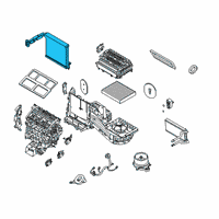 OEM 2020 Lincoln Aviator Evaporator Core Diagram - L1MZ-19860-AC