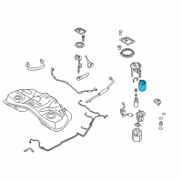 OEM Hyundai Genesis Coupe Long Life Fuel Filter Diagram - 31112-2B000