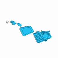 OEM 2008 Infiniti M45 Lamp Re Combination RH Diagram - 26550-EJ75B