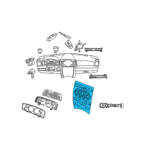 OEM 2006 Jeep Commander Air Conditioner And Heater Control Diagram - 55111009AO